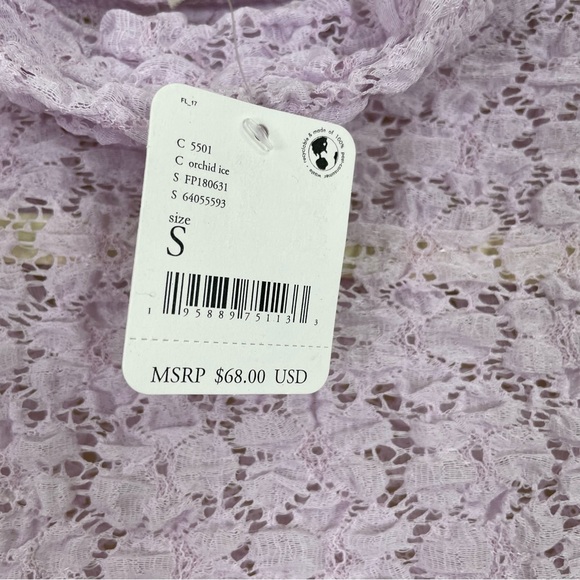 Free People Day N Night Lace Bodysuit In Orchid Ice Size Small Boho Festival - Picture 12 of 13